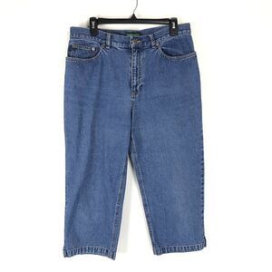 Vintage Lauren Jeans Co. Ralph Lauren Denim Capri Pant Women's Size 12 High Rise